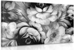 Dovido Tablou lumea impresionistă a florilor în design alb-negru - 40x30