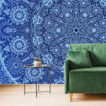 Dovido Tapet Mandala ornamentală cu dantelă în albastru - 392x264