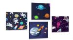 Dovido Set tablouri lumea spațială - 4x 40x40