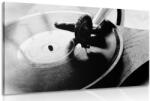 Dovido Tablou gramofon antic în design alb-negru - 150x100