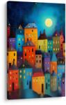 Dovido Tablou case colorate sub stele - 80x120
