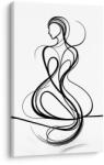 Dovido Tablou femeie din linii - 80x120