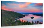 Dovido Tablou lac la apus de soare - 30x20
