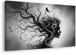 Dovido Tablou portret alb-negru cu arborele vieții - 40x30