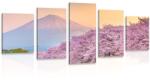 Dovido Tablou 5-piese Japonia minunată - 200x100