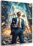 Dovido Tablou om de afaceri din Wall Street - 30x40