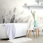 Dovido Fototapet câmp de grâu în design alb-negru - 147x270