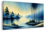 Dovido Tablou lacul liniștit în albastru - 90x60