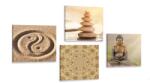 Dovido Set tablouri în stilul Feng Shui - 4x 60x60