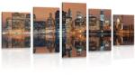 Dovido Tablou 5-piese orașul Manhattan - 150x75