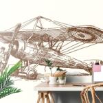 Dovido Tapet avion retro - 98x66