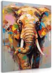 Dovido Tablou elefant de stil cu imitație de pictură - 40x60