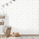 Dovido Tapet autoadeziv buline colorate pe fundal alb - 147x270