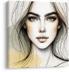 Dovido Tablou chip feminin în tonuri delicate - 70x70