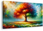 Dovido Tablou copacul vieții în culorile curcubeului - 40x30
