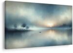 Dovido Tablou barcă singuratică în ceață - 60x40