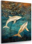 Dovido Tablou balene într-un ocean magic - 30x40