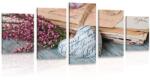 Dovido Tablou 5-piese frunze nostalgice - 150x75