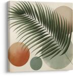 Dovido Tablou frunză tropicală în cercuri - 50x50