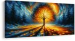 Dovido Tablou cu arborele vieții în lumină magică - 80x40