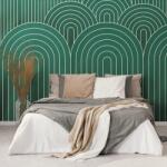 Dovido Tapet autoadeziv model de curcubeu verde Mid-Century - 147x270