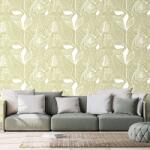 Dovido Tapet frunze magice în design verde - 49x1000