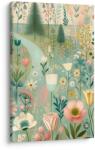 Dovido Tablou pajiște florală fermecată lângă pădure - 100x150
