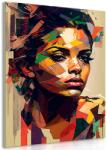 Dovido Tablou farmecul femeii în design patchwork - 30x40