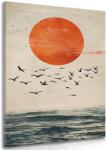 Dovido Tablou japandi lună deasupra mării - 20x30