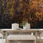 Dovido Fototapet autoadeziv reflexia frunzelor în lac - 98x66