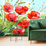 Dovido Tapet maci roșii pe câmp - 196x270