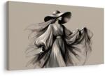 Dovido Tablou femeie cu rochie și pălărie - 40x30
