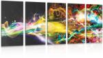 Dovido Tablou 5-piese explozie de culori - 200x100