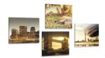 Dovido Set tablouri orașe misterioase - 4x 60x60