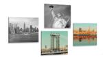 Dovido Set tablouri combinație interesantă orașului New York - 4x 60x60