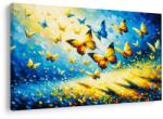 Dovido Tablou dansul fluturilor în albastru - 90x60