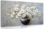 Dovido Tablou ramuri de flori într-o vază neagră - 150x100