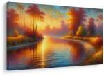 Dovido Tablou râu de toamnă la apus - 40x30