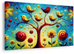 Dovido Tablou arborele vieții cu păsărele - 40x30