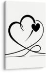 Dovido Tablou inimi negre minimaliste - 30x40