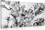 Dovido Tablou florile verii pictate în design alb-negru - 30x20