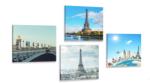 Dovido Set tablouri vedere la Turnul Eiffel în Paris - 4x 40x40
