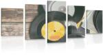 Dovido Tablou 5-piese discuri vechi de gramofon - 150x75