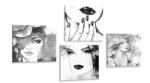 Dovido Set tablouri eleganța femeii - 4x 60x60