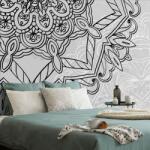 Dovido Tapet Mandala în design alb-negru - 196x270