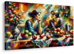 Dovido Tablou doamne la masă cu fructe - 30x20