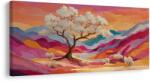 Dovido Tablou arborele vieții în natură colorată - 80x40