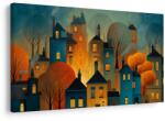 Dovido Tablou poveste de iarnă a orașului nocturn - 40x30