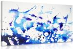 Dovido Tablou acuarel albastru în design abstract - 150x100