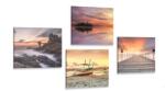 Dovido Set tablouri paradisul pe pământ - 4x 40x40